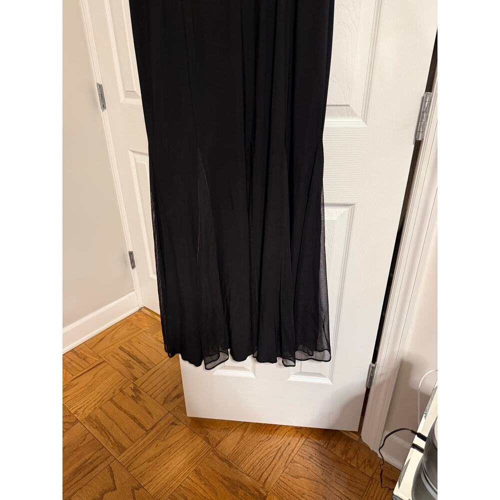 Black Long Gown Dress size 16 - Picture 8 of 9